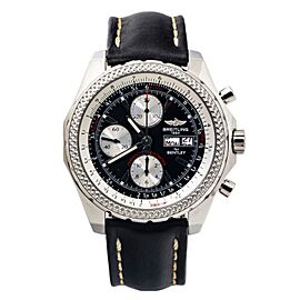 Breitling Bentley LeatherStrap Chronograph Automatic Men Watch 45mm