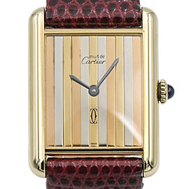 Must de Cartier Trinity Dial Vintage Mechanical Sterling Silver Watch