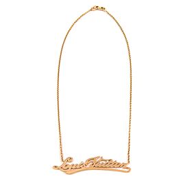 Louis Vuitton Signature Diamond 18k Yellow Gold Necklace Pendant