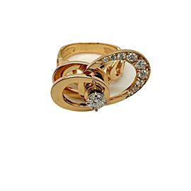 Norman Teufel Spinning 3 Tier In Motion Diamond Ring 18kt Yellow Gold circa