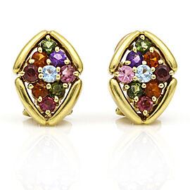 H. Stern Multi-Color Gemstone Clip On Earrings