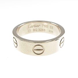 Cartier 18k White Gold Love Ring US 6.25 LXGKM-9