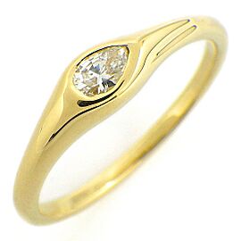 Tiffany & Co 18K Yellow Gold Drop Motif Pear Shape Diamond 5.75 US Ring B0334
