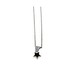 Dior Platinum Diamond Star Necklace