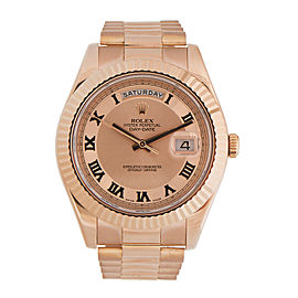 Rolex Day-Date II President 218235 CHCRP Rose Gold 41mm Watch