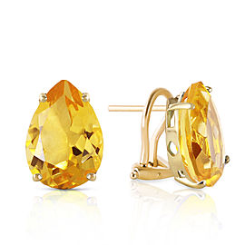 10 CTW 14K Solid Gold Inspiration Citrine Earrings