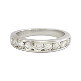 Tiffany & Co. Platinum Diamond Wedding Ring Size 6.5