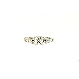 The Leo Princess Diamond Engagement Ring 14k White Gold .98 I SI1 GIA 5.75