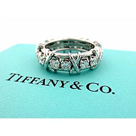 Tiffany & Co. Platinum Diamond Ring Size 4.5