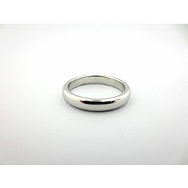 Tiffany & Co Lucida Platinum 3mm Wedding Engagement Eternity Band Ring Size 9