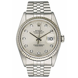 Rolex Datejust Diamond Dial Mens Watch