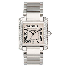 Cartier Tank Francaise 18K White Gold Watch