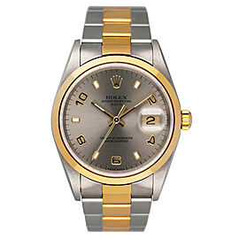 Rolex Oyster Perpetual Slate Dial Mens Watch