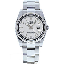 Rolex Datejust 36mm 116234 Unisex Stainless Steel Automatic White