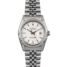 Rolex Datejust 36mm 16014 Unisex Stainless Steel Automatic White
