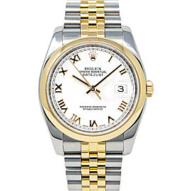 Rolex Datejust 36mm 116203 Unisex Stainless Steel Automatic White Watch