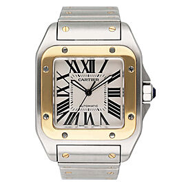 Cartier Santos-100 XL W200728G Two Tones Mens Watch