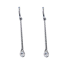 Tiffany & Co. Elsa Peretti Platinum & Diamond By Yard Earrings