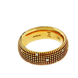 Damiani 18K Rose Gold Metropolitan Dream 0.14ct. Diamond Band Ring Size 6.5