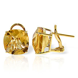7.2 CTW 14K Solid Gold Provocative Citrine Earrings