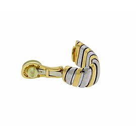 Bvlgari Bulgari Tubogas clip on earrings in 18k gold & steel