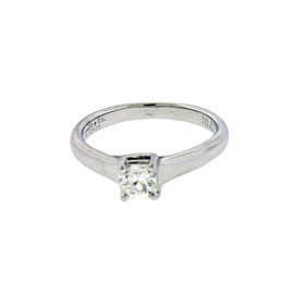 Tiffany .39 carat Lucida solitaire engagement ring in platinum