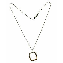 Tacori FP510PK 18K Rose And White Gold Diamond Square Necklace Pendant
