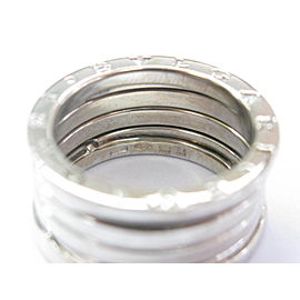 Bulgari B Zero 18Kt 10mm Ring White Gold Size 54