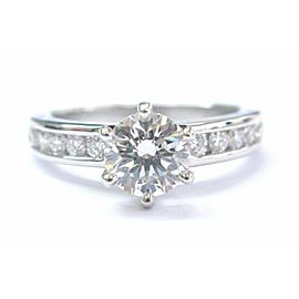 Tiffany & Co Platinum Diamond Channel Set Engagement Ring 1.23CT G-VS2