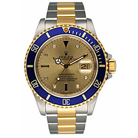 Rolex Submariner Date Serti Dial Mens Watch