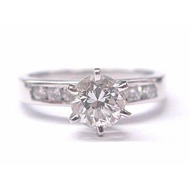 Fine GIA Round Cut Diamond Solitaire Engagement Ring 1.15Ct