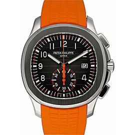 Patek Philippe Aquanaut Chronograph Orange Strap Mens Watch