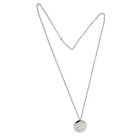 Tiffany & Co Large Diamond Etoile Necklace In 18K White Gold