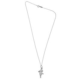 Tiffany & Co Angel Pendant Necklace In Sterling Silver 16 Inches Long