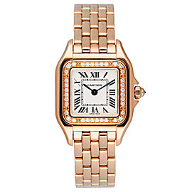 Cartier Panthere Diamond 18K Rose Gold Ladies Watch