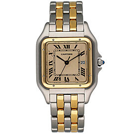 Cartier Panthere Jumbo Two Tone Mens Watch