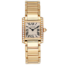 Cartier Tank Francaise Diamond 18k Yellow Gold Ladies Watch