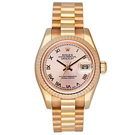 Rolex Datejust 18K Rose Gold Ladies Watch