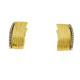 Roberto Coin Diamond Huggie Earrings In 18K Yellow Gold