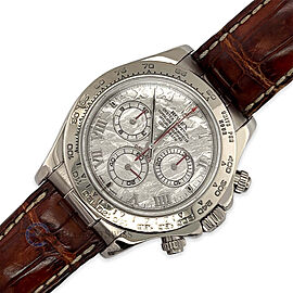 Rolex Cosmograph Daytona 40mm Meteorite Dial White Gold Watch