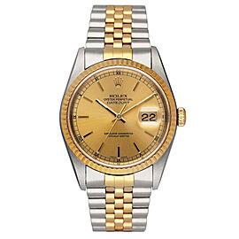 Rolex Datejust Champagne Dial Mens Watch