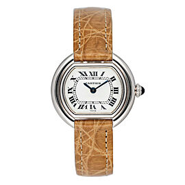 Cartier Paris Ellipse 18K White Gold Ladies Watch
