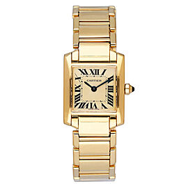 Cartier Tank Francaise Yellow Gold Ladies Watch