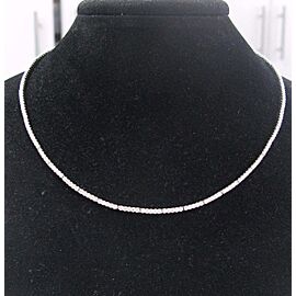 Neiman Marcus Ladies 18Kt White Gold NATURAL Diamond A.Link Necklace