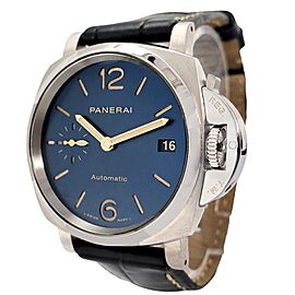 Panerai Luminor Due 38mm Blue Dial Titanium Watch