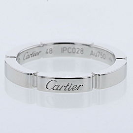 CARTIER 18k White Gold Maiyon PANTHERE Ring LXGBKT-1106