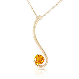 0.55 CTW 14K Solid Gold Dreaming Of You Citrine Necklace