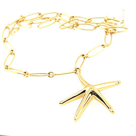 TIFFANY & Co. by ELSA PERETTI 18K Yellow Gold Starfish Necklace