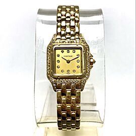 CARTIER PANTHERE Quartz 18K Yellow Gold DIAMOND Watch
