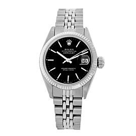 Rolex Datejust 6917 Stainless Steel & Black Dial 26mm Womens Watch